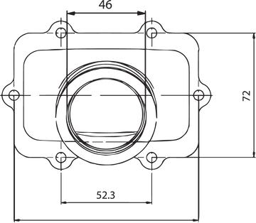 KIMPEX Carburetor Mounting Flange - Ski-Doo 104585