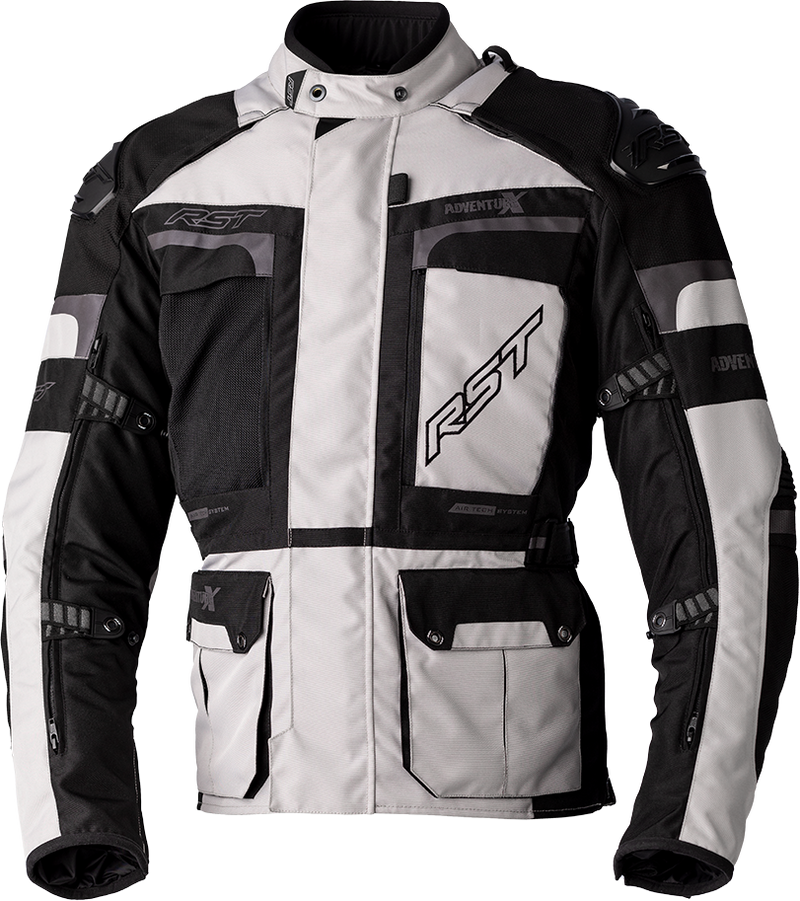 RST Pro Series Adventure X CE Textile Jacket - Silver/Black - L