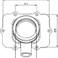 KIMPEX Carburetor Mounting Flange - Ski-Doo 104588