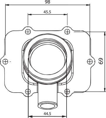 KIMPEX Carburetor Mounting Flange - Ski-Doo 104588