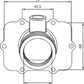 KIMPEX Carburetor Mounting Flange - Ski-Doo 301723