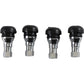 MOOSE OFFROAD Valve Stem - Push-In - Chrome/Black TR412C-B4
