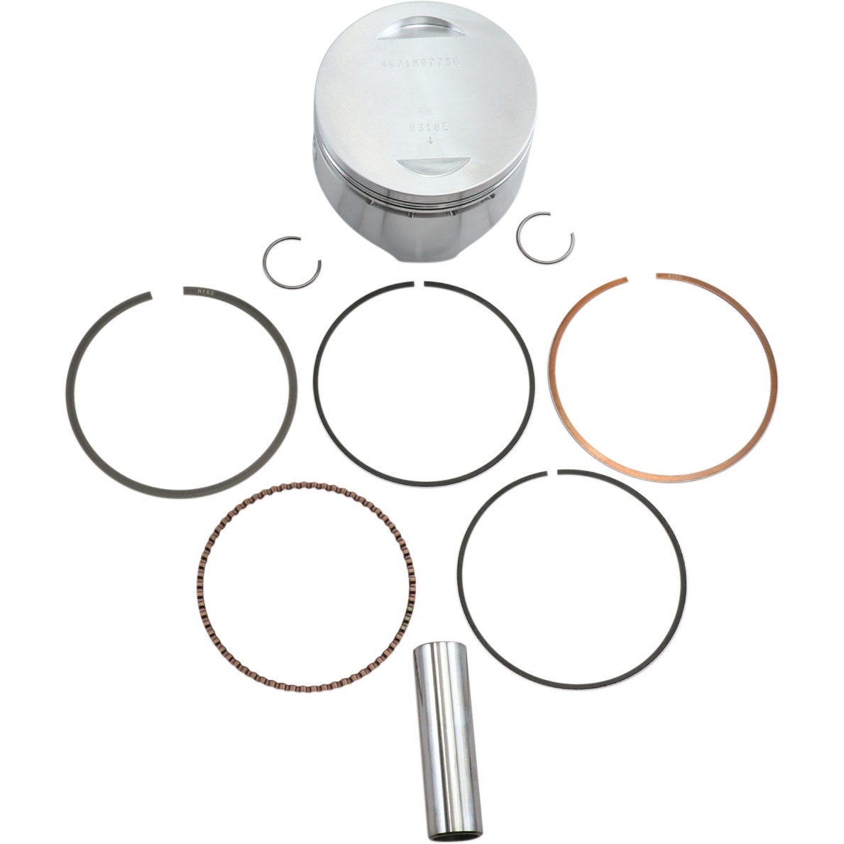 WISECO Piston Kit - 77.50 mm - Kawasaki 4671M07750