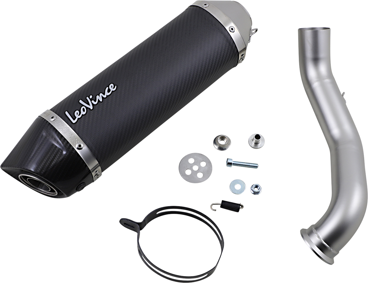 LEOVINCE LV One Evo Muffler - Carbon Fiber 14303E