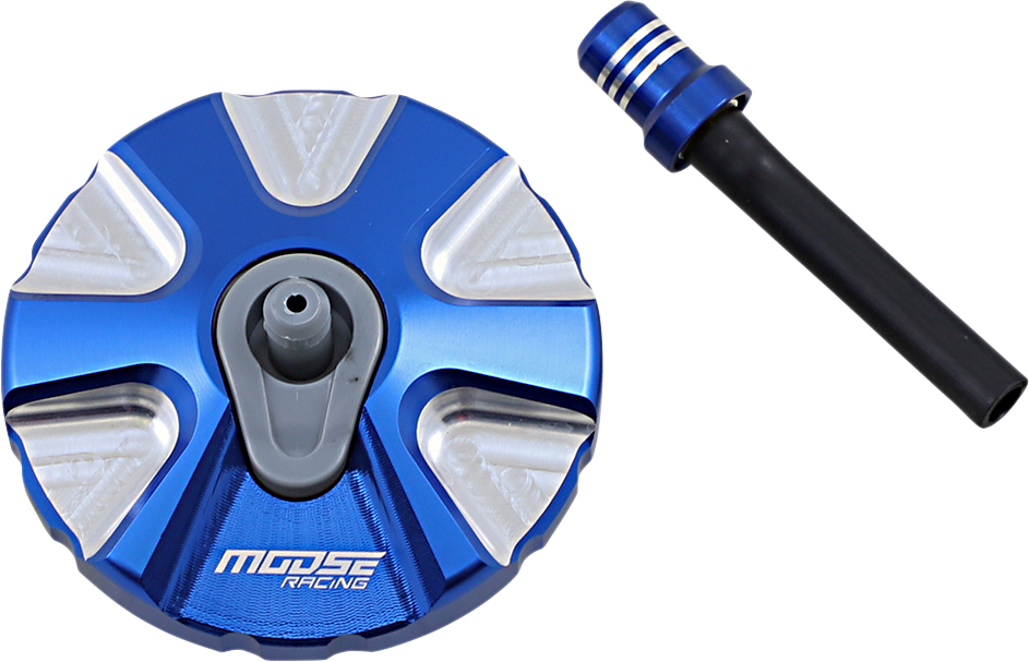 MOOSE RACING Aluminum Gas Cap - Blue - Husqvarna T03-5111L by Moose Racing