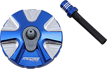 MOOSE RACING Aluminum Gas Cap - Blue - Husqvarna T03-5111L by Moose Racing