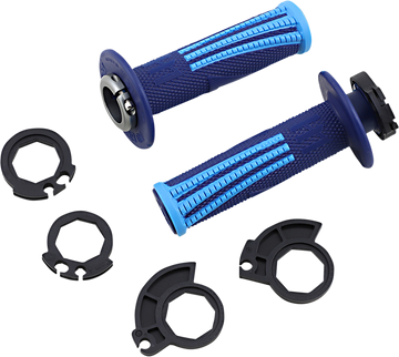 ODI Emig Pro V2 Lock-On Grips - Navy/Light Blue H36EPDU