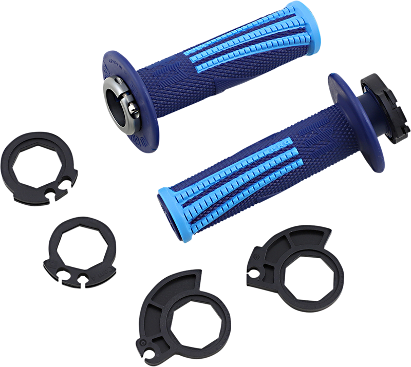 ODI Emig Pro V2 Lock-On Grips - Navy/Light Blue H36EPDU