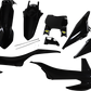 CYCRA 5 Piece Replica Body Kit - Black - KTM 1CYC-9426-12