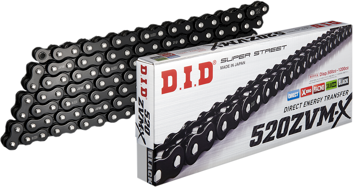 DID 520 ZVM-X - Drive Chain - 120 Link - Black 520ZVMXB120Z