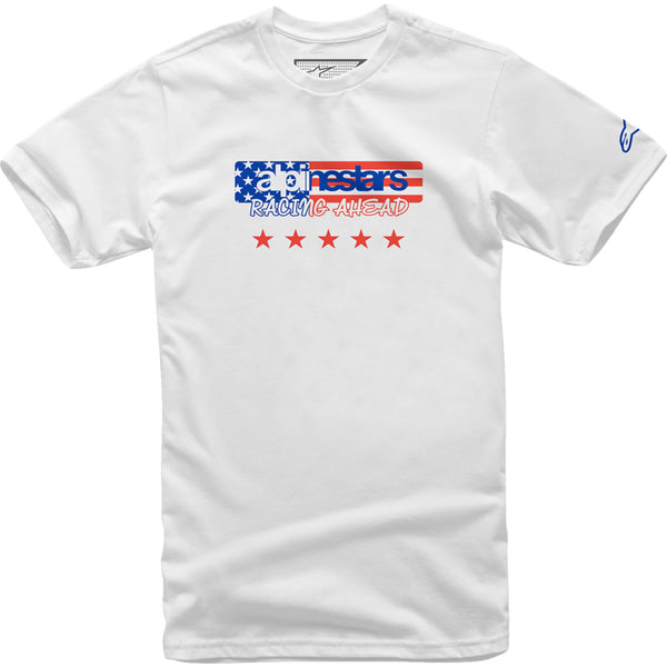 Alpinestars USA Again T-Shirt - White - Medium 12137261020M