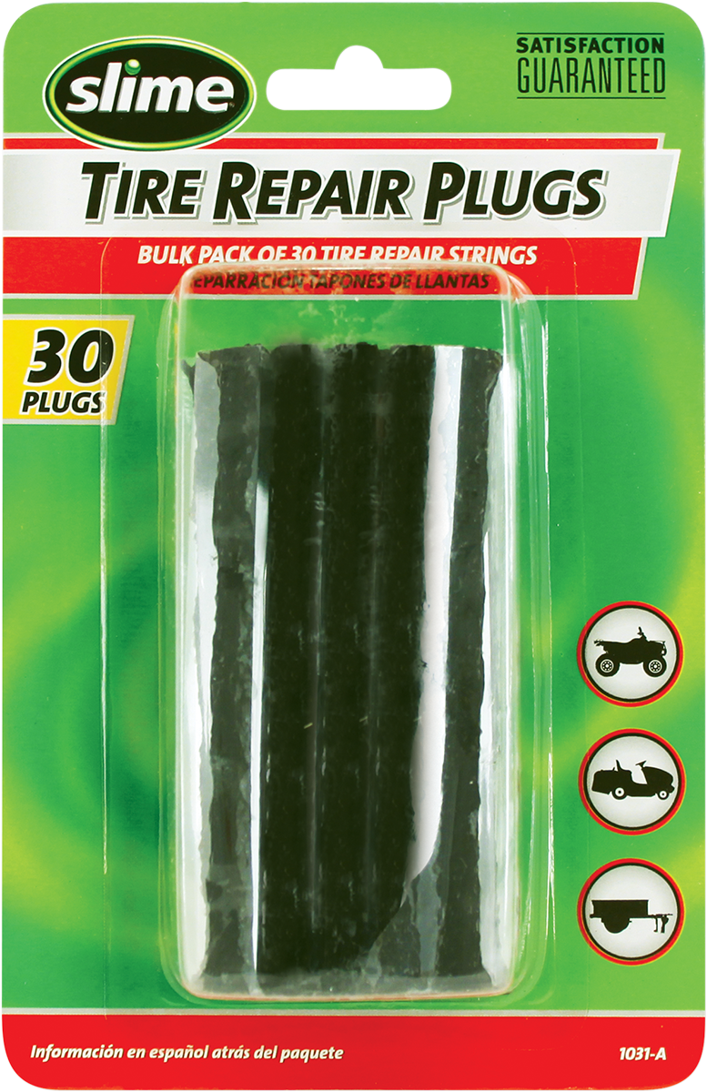SLIME Repair Plugs - Tire - Black - 30 Pack 1031-A