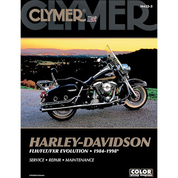 CLYMER Manual - Harley-Davidson - FLH / FLT / FXR Evolution '84-'98 CM4223