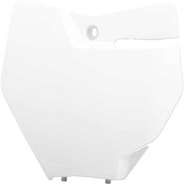 Polisport Number Plate - OEM White - KTM 8664900002