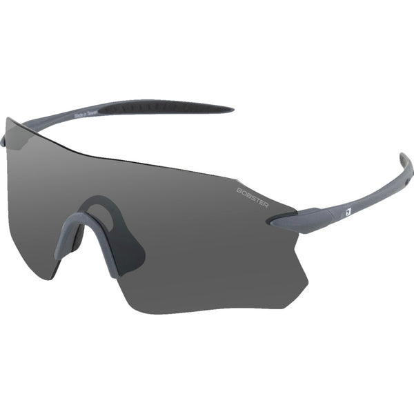 Bobster Aero Sunglasses - Matte Gray - Smoke Silver Mirror Lens BAER01
