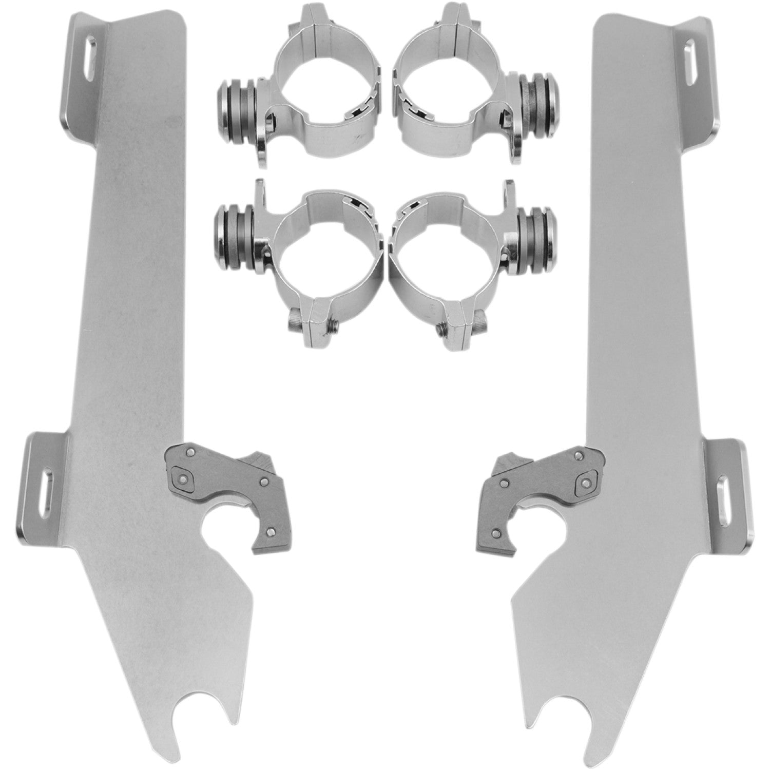 Memphis Shades Batwing Trigger Lock Mounting Kit - VTX 1300 - Polished MEK1902