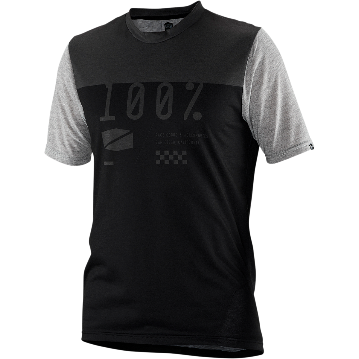 100% Airmatic Jersey - Short-Sleeve - Black/Charcoal - Medium 41312-057-11