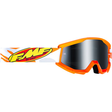 FMF Youth PowerCore Goggles - Assault - Gray - Silver Mirror F-50055-00001