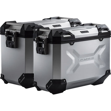 SW-Motech TRAX ADV Aluminum Case System - Silver - Triumph Tiger 800 '10-'19 KFT.11.748.70001/S | Luggage Group