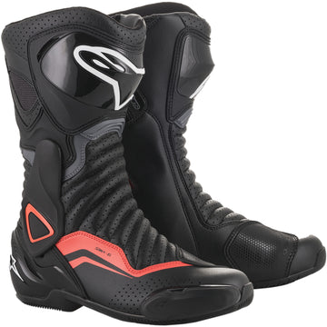 ALPINESTARS SMX-6 v2 Vented Boots - Black/Gray/Red - US 11.5 / EU 46 2223017-1133-46