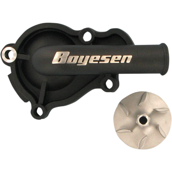 Boyesen Impeller/Waterpump Cover - Black - Honda WPK-06B