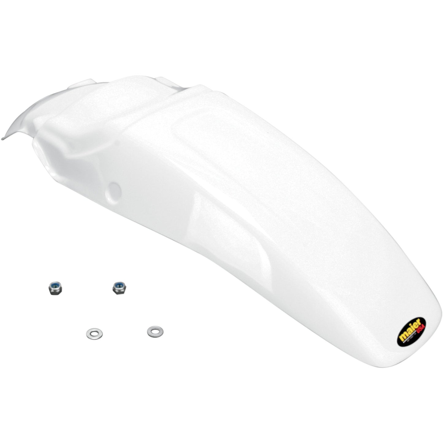 Maier MX Style Rear Fender - White 170031