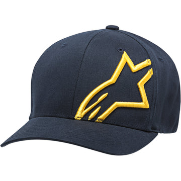 ALPINESTARS Corp Shift 2 Hat - Navy/Gold - Large/XL 1032810087059LX