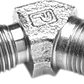 GOODRIDGE Fitting - -3 to 1/8" NPT - 45? - Chrome P823-03CH