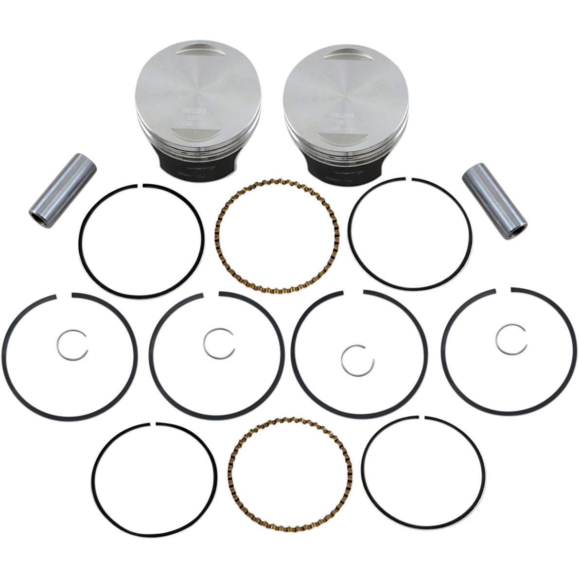 WISECO Tracker* Series Piston Kit - 3.528" - 1340 cc 80 Cubic Inch - +0.030" - Evolution K0215P3