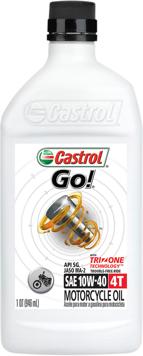 Castrol Go! Mineral 4T Engine Oil - 10W-40 - 1 U.S. quart 15B64F