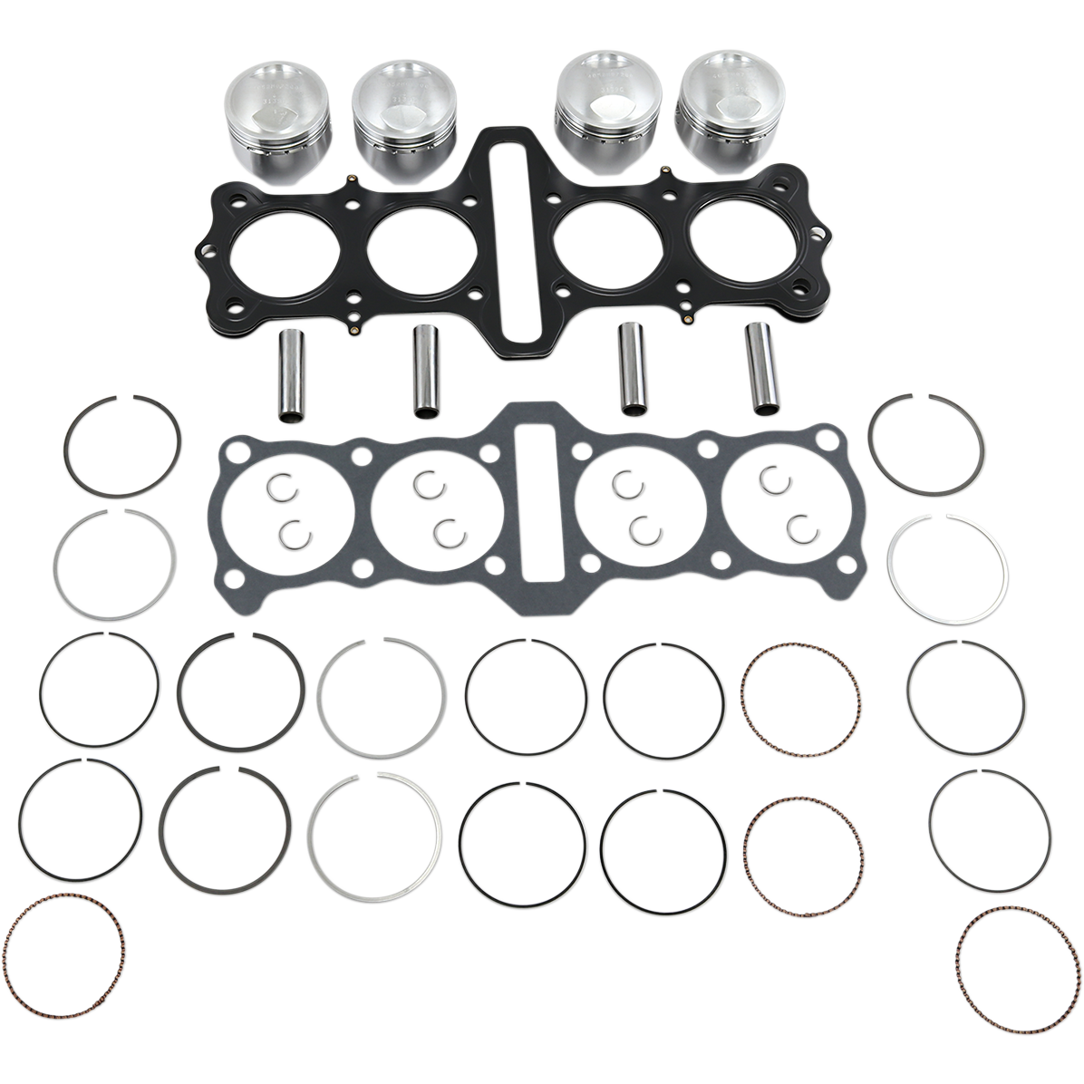 WISECO Piston Kit with Gasket - 72.00 mm - Kawasaki K10751