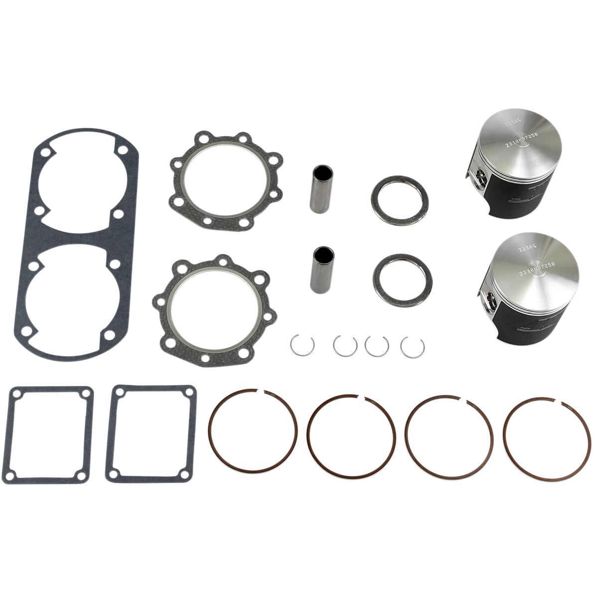 WISECO Piston Kit with Gaskets - 72.50 mm - Yamaha SK1036