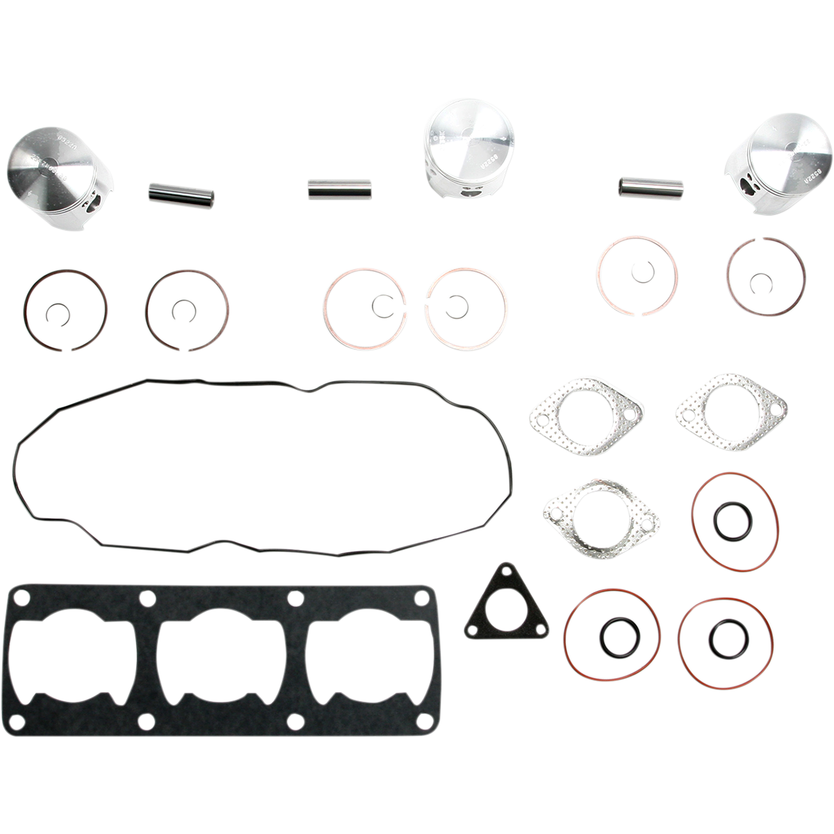 WISECO Piston Kit with Gaskets - 64.50 mm - Fuji Engine Type - Polaris SK1146