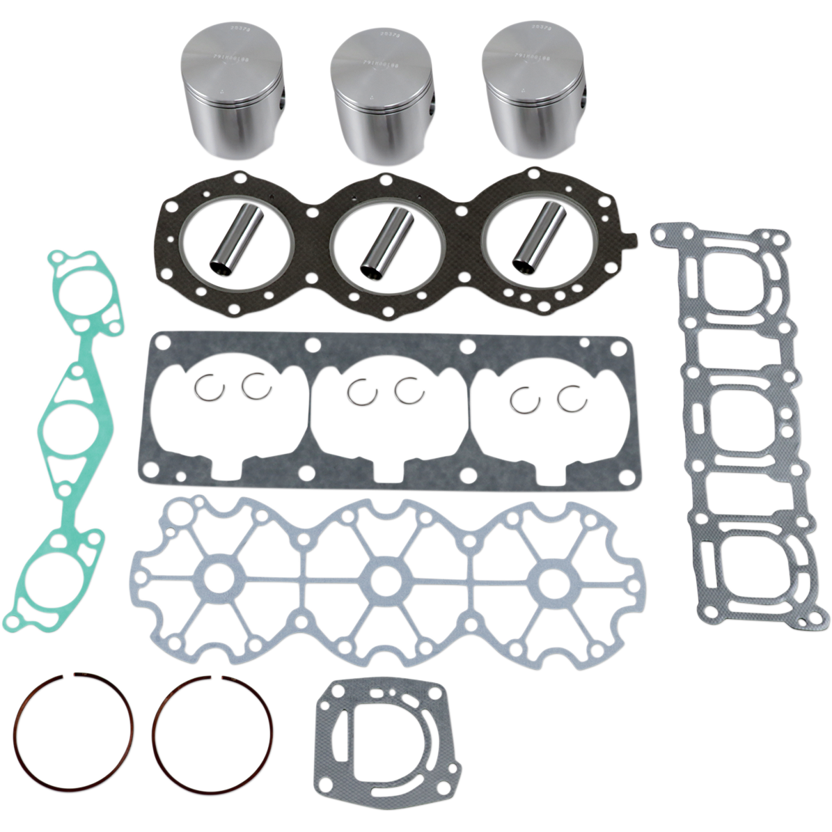 WISECO Piston Kit - Yamaha 1100 cc Triple Cylinder - Standard WK1329