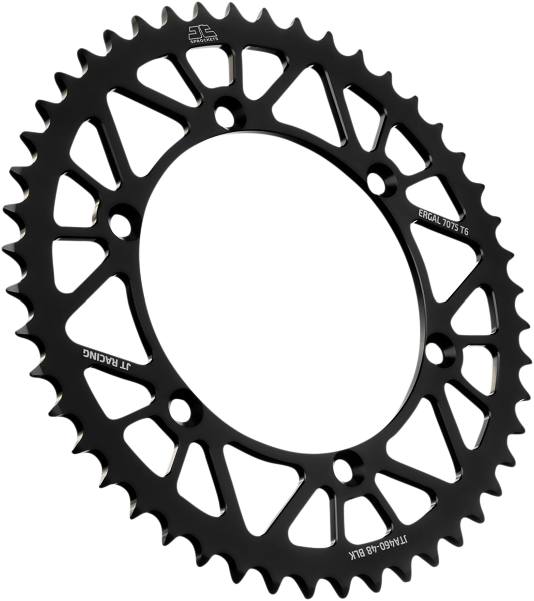 JT SPROCKETS Rear Sprocket - Kawasaki - Black - 48 Tooth JTA460.48BLK by JT Rear Sprockets   Aluminum/Alloy