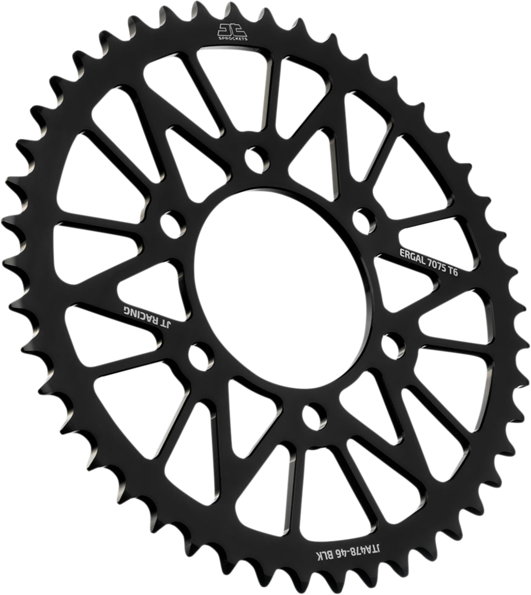 JT SPROCKETS Rear Sprocket - Kawasaki - Black - 46-Tooth JTA478.46BLK by JT Rear Sprockets   Aluminum/Alloy