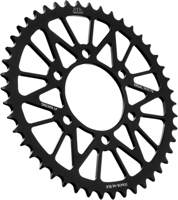 JT SPROCKETS Rear Sprocket - Kawasaki - Black - 46-Tooth JTA478.46BLK by JT Rear Sprockets   Aluminum/Alloy