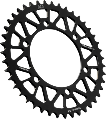 JT SPROCKETS Rear Sprocket - Kawasaki/Yamaha - Black - 43-Tooth JTA486.43BLK by JT Rear Sprockets   Aluminum/Alloy