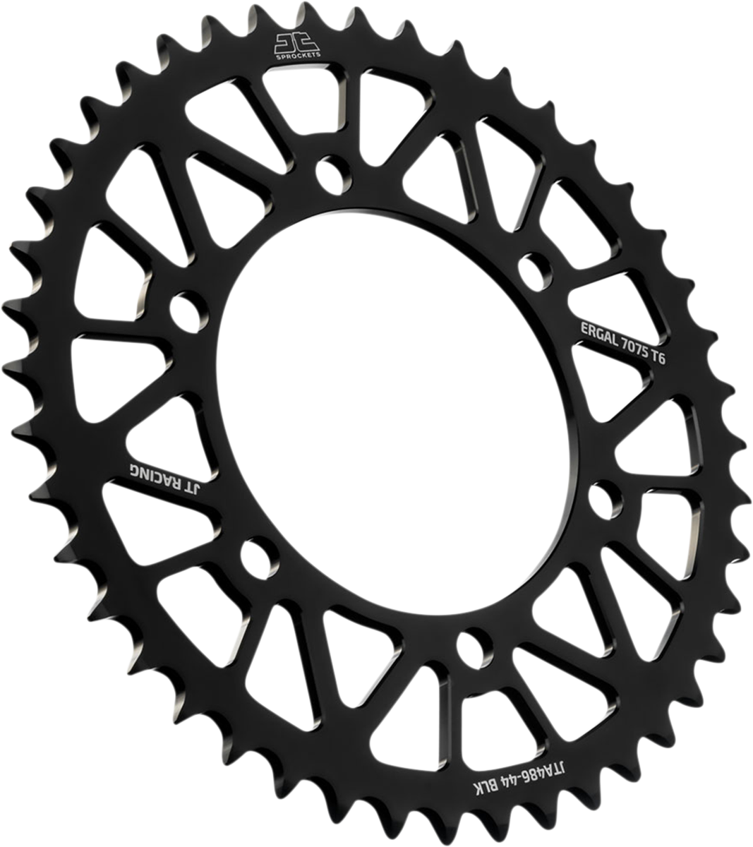 JT SPROCKETS Rear Sprocket - Kawasaki/Yamaha - Black - 44-Tooth JTA486.44BLK by JT Rear Sprockets   Aluminum/Alloy