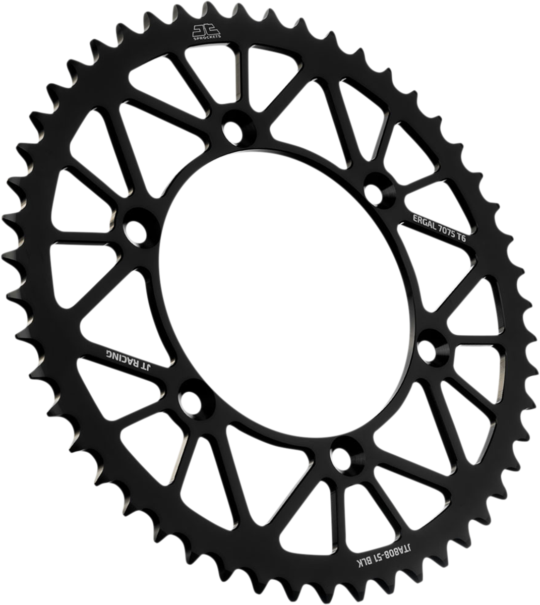 JT SPROCKETS Rear Sprocket - Suzuki - Black - 51-Tooth JTA808.51BLK by JT Rear Sprockets   Aluminum/Alloy