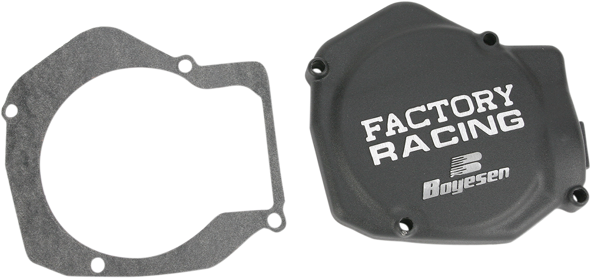 BOYESEN Ignition Cover - Black - Honda CR125R SC01AB