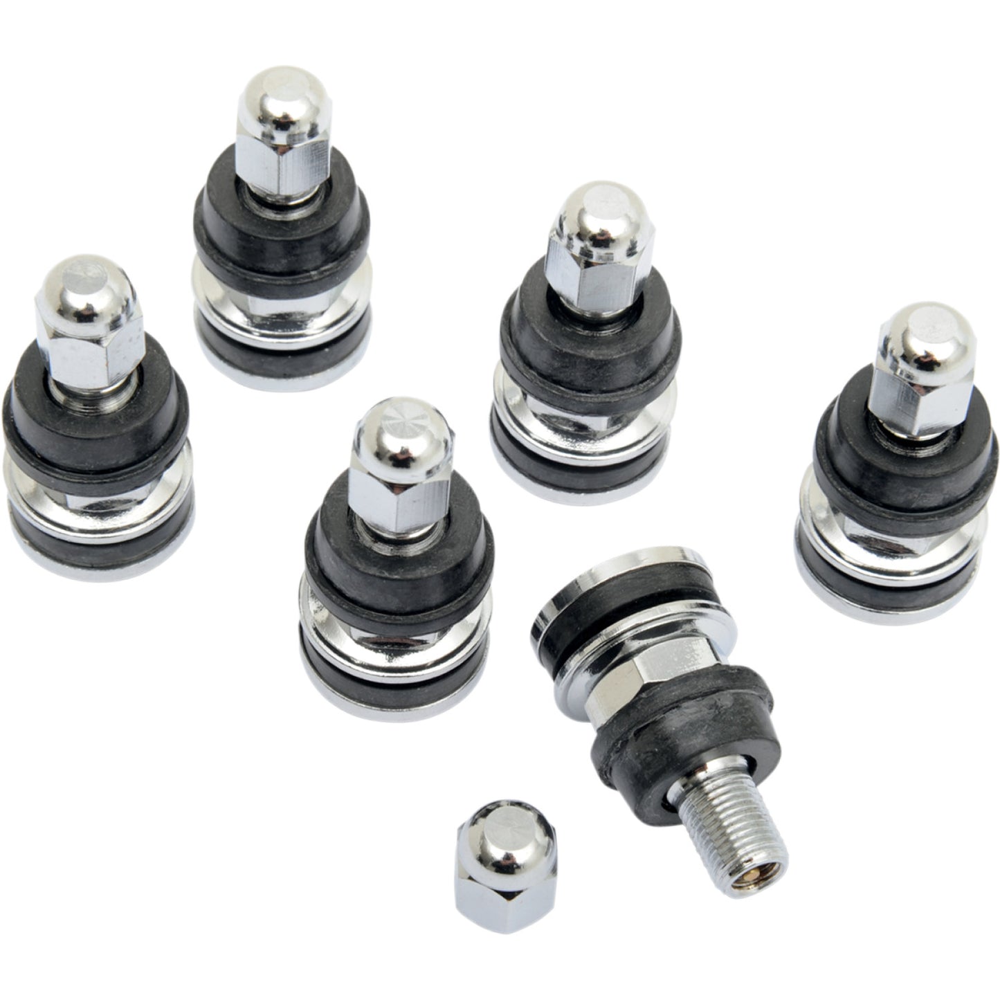 K&L Supply Valve Stem - Straight - Short - Metal 32-8207 | Valve Stems Cores