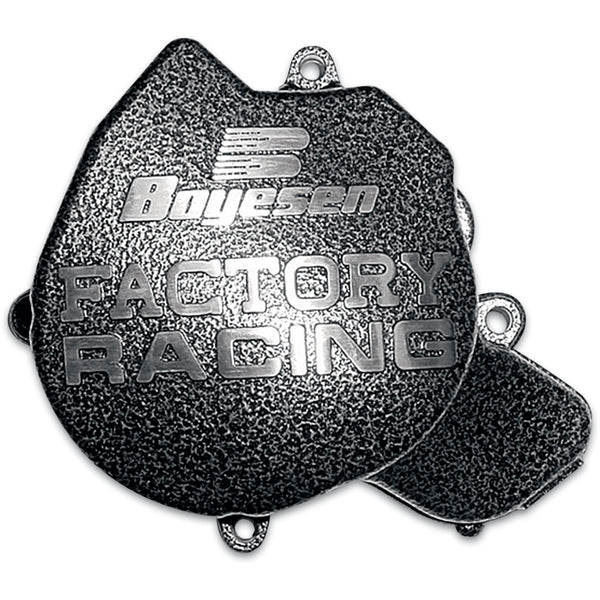 Boyesen Ignition Cover - Silver/Black - KTM 250 SX-F SC-44