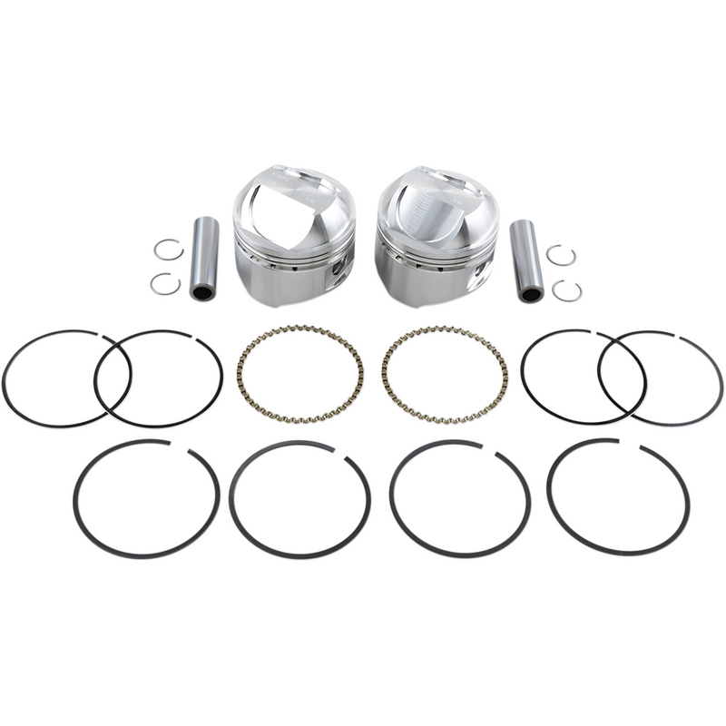 Wiseco Piston Kit - +0.030" - High Compression - Big Twin 1340 cc 80" K1626