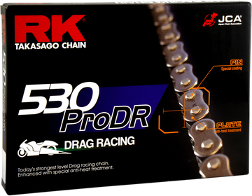 RK 530 ProDR - Drag Racing Chain - 140 Links 530PRODR-140