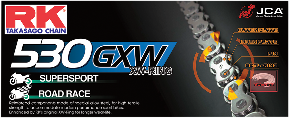 RK BC 530 GXW - Chain - 130 Links BC530GXW-130