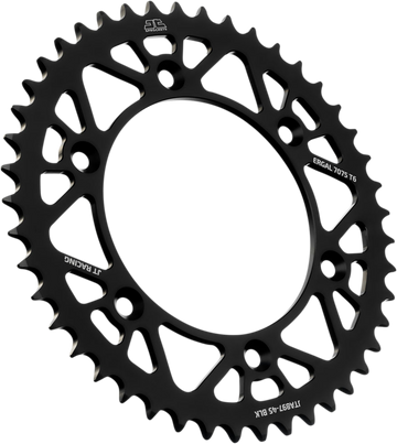 JT SPROCKETS Rear Sprocket - Black - 45 Tooth JTA897.45BLK by JT Rear Sprockets   Aluminum/Alloy