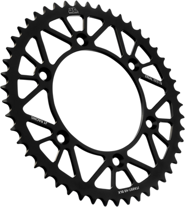 JT SPROCKETS Rear Sprocket - Black - 49-Tooth JTA897.49BLK by JT Rear Sprockets   Aluminum/Alloy