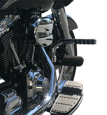 LINDBY Adjustable Footrest - Chrome - FLH '14-'23 280000