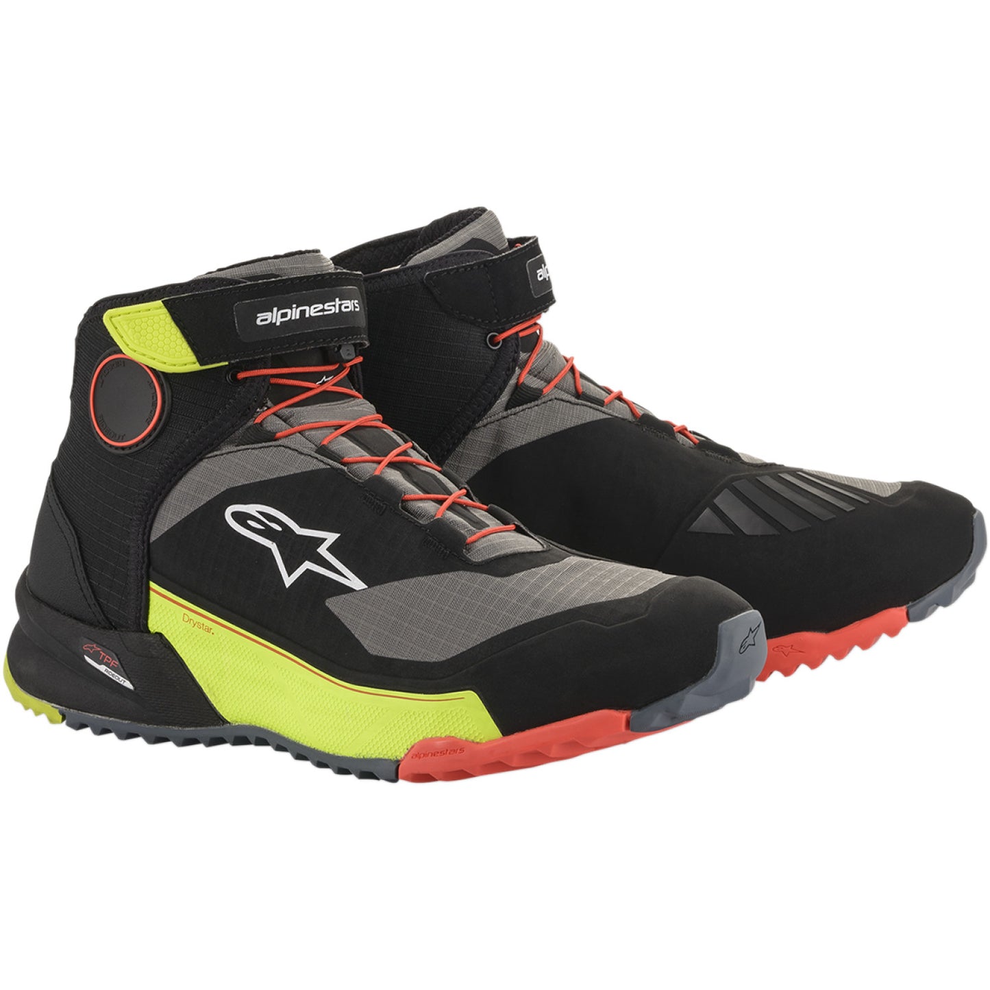 ALPINESTARS CR-X Drystar? Shoes - Black/Red/Yellow Fluorescent - US 8.5 261182015388.5